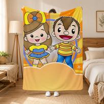 Cartoon Cute B-Bely y B-Beto-O Throw 240g flannel blanket, suitable for sofas, beds, offices,  exquisite gift blankets 130cmx150cm