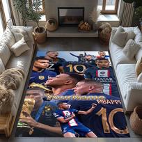 Mbappe 63 Customized Name Area Rug Perfect for Dormitory Entryway Playrooms Dining Room Anti-slip Rug Decorate Offices 80cmx120cm