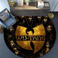 Wu‑Tang Clan,Round Area Rug,Carpet Rug for Living Room Bedroom Sofa Playroom Decor,Non-slip Floor Mat 100cmx100cm