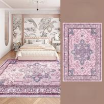 Bohemian Style Carpets for Living Room Large Area Bedroom Decor Purple Carpet Thick Plush Lounge Floor Mat Fluffy Soft Study Rug 80x160cm