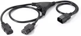 Y IEC C14 to 2x IEC C13 1.6 m (112210)
