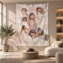 Decorative Tapestry,Taylor Swift Printed Wall Art, Lightweight Wall Hanging For Bedroom Background 130cmx150cm