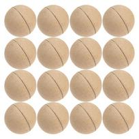 DIY Paintable Pulp Balls Xmas Tree Hanging Ornaments Blank Fillable Paper Sphere Unfinished Craft Painting Decorations Supplies 12pcs