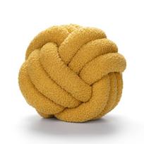 Moderni minimalistinė megzta pagalvė su avies vilnos užvalkalu namų dekoravimui ir sofos komfortui Ginger Yellow,22cm