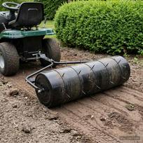 Garden Lawn Roller with Aerator Clamps Ø 30 x 90 cm Steel