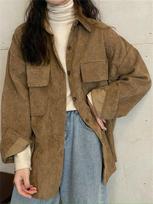 blusas 2022 dryžuotas klostuotas velvetas Top moteriški marškiniai Moteriški oversize marškiniai Palaidinės viršutinės moteriškos palaidinės ilgomis rankovėmis XL chaki