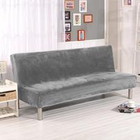 Velvet pliušinis berankis sofos lovos užvalkalas Sulankstomas sėdynės užvalkalas Modernus tamprus sofos lovos užvalkalas Elastinis sofos apsauginis namas D Size 185-210 cm