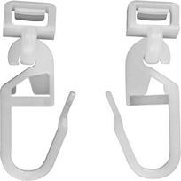 Mažiukai 34 mm tylūs PVC užuolaidų bėgelio voleliai su rutuliniais guoliais Curtain Track Fixing Accessories balta