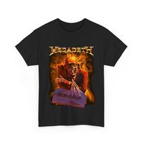 Vintage MegaDeath Band Gift For Fans Cotton Black Shirt 4XL black