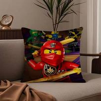 N-ninja go cool l-Lego-s Pillow Case Anti-dustmite Pillowcase Invisible zipper silky short plush Sofa cushion cover 30cmx30cm