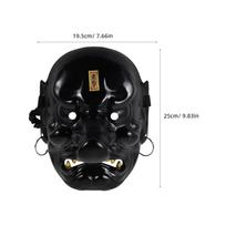 Japanese Tengu Masks Carnival Samurai Demon Mask Oni Ghost Prop Ninja Venetian Costume Face Cover for Mardi Gras Ball Prom juoda