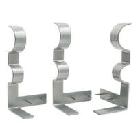 3Pcs/Set Curtain Rod Brackets No Drill Curtain Rod Holders with Center Support Heavy-Duty Brackets Fit 2 Sizes of Curtain Rods sidabras
