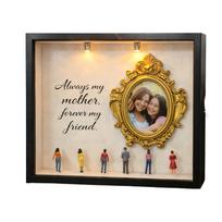 DIY Mini Museums Silhouettes Box with Mini Frame Figures Shadows Box Frame Set Personalize DIY Photo Memory Display Case juoda