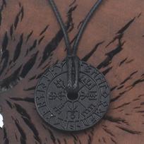 Viking Rune Necklace Hollow Out Pendant Norse Pagan Jewelry Viking Amulet Viking Accessories black