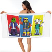 Sunny And Melon Beach Towel Soft Microfiber Quick Dry Absorbent Quick Towels For Bath W30*H60(CM) yellow