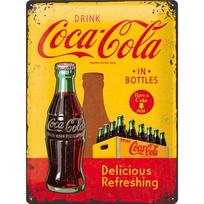Skardinė iškaba „Coca-Cola - In Bottles Yellow“, Nostalgic-Art
