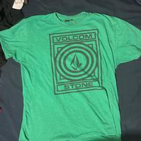 VINTAGE Volcom Stone Logo Short Sleeve Unisex T-Shirt M blue
