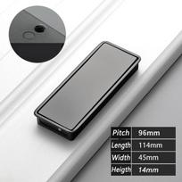 Closet Kitchen Hidden Door Handle Black Gold Embedded Handle Door Invisible Cabinet Handle Recessed Pulls Knob Furniture Hardwar