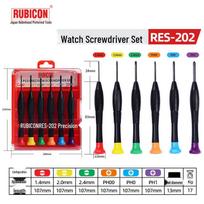 RUBICON Japan Precision Watch Screwdriver Set RES-202, Phillips/Flathead black