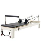VEVOR Pilates Reformerio Mašina, Pilates Lova su Sėdimąja Dėže, Namų Sporto Salės Studijai, Pažengusiems Vartotojams ir Pradedantiesiems 245 x 71 x 93 cm
