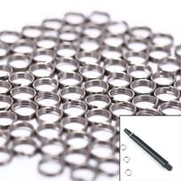 100Pcs/Lot Professional Silver Dart Shaft Stainless Steel Rings For Darts Shaft sidabras