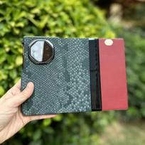 Applicable to Huawei matext extraordinary master mobile phone case leather smart magnetic flip XT triple folding bracket leather case huawei mate xt extraordinary master gray