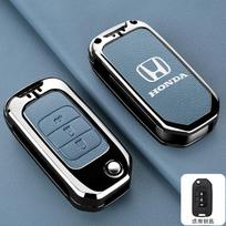 Odinė automobilio atlenkiama rakto dėklas Dangtelis Korpusas Išmaniojo nuotolinio valdymo laikiklis Honda Civic 4d 9-os kartos 10 Accord XRV Life Jazz Crv Fit CR-V Crider