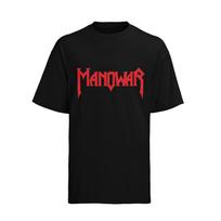 Manowar American heavy metal band fan concert men's shirt S-XXXL cotton- Unisex T-Shirt M red