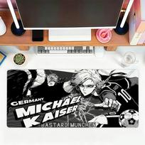 Anime BBlue LLock Nagi Kaiser Isagi Yoichi Ryusei Mouse Pad For Office Gaming And Keyboards NonSlip Large Waterproof SBD300x800x3mm