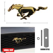 Ford Mustang Logo Car Front Hood Emblem Bonnet Trunk Sticker for Fiesta Puma Shelby Ranger Kuga MK7 MAX  m5 Taurus Mk3 Mondeo Escape