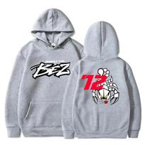 Scorpion-12 Men Hoodie Front Simply The Bez Graffiti Print, Scorpion Mascot Back Graphic, Soft Fleece Pullover Sweatshirt for Sport Daily Wear M white