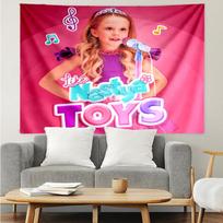 Like-Nastya Print Tapestry, Backdrop, Easy Setup, Ideal for Bedroom, Office & Living Room, with Aesthetic Wall Hanging Decor. 130cmx150cm