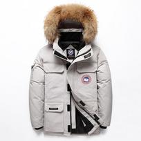 Kanada pūkinė striukė vyriška kamufliažinė žiemos lauko parka šilta kasdienė striukė XXXL gray