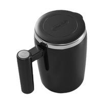 Automatiškai maišantis puodelis 400 ml / 14 oz Įkraunamas besisukantis automatinis maišymo puodelis arbatai, moterims ir vyrams, baltyminiams gėrimams, kelionėms 400ML juoda