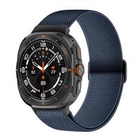 Scrunchie Strap For Samsung Galaxy Watch Ultra 47mm Sport Elastic Nylon bracelet correa Galaxy watch 7 Ultra band 47 accessories Galaxy watch 7 Ultra mėlyna