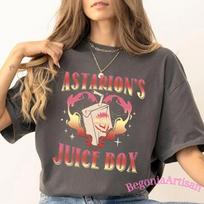 Astarion Fan Shirt Vampire Elf Juice Box Tee High Elf Gamer TShirt Baldurs Gate Dark Humor Gaming Tee XL