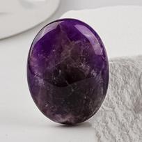 1pc Natural Stone Oval Agates Amethysts Pink Crystal Beads Healing Crystal Massage Stone ametistas