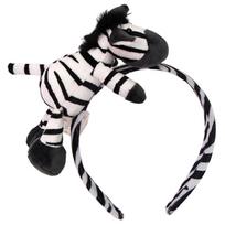 Stylish Plush Zebras Animal Hairband Cosplay Costume Accessory for Festival Occasion Everyday Wear School Event Headpiece white