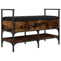 Shoe Bench Smoked Oak 85.5 x 42 x 57.5 cm Particleboard