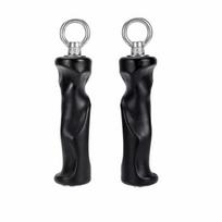 Non-Slip Tricep Rope Handle Multi-Functional Gym Ergonomic Handle  Fitness Equipment Accessories Style C black