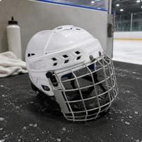 Ice Hockey Helmet Padded Roller Hard ImpactResistant Headgear S S white