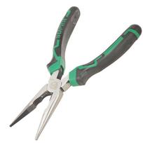Heavy-Duty Multifunctional Needle-Nose Pliers: 6  & 8  Spring-Loaded Angled Pliers for Electricians. gray