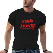 Stand Atlantic Band  Vitals logo TShirt Simple Line Art Print Tee 3XL black