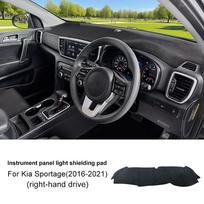 Flannel Car Dashboard Cover For KIA Sportage 4 QL 2016 2017 2018 2019 2020 2021 Premium Mat Avoid Light Pad Anti-UV Case Carpet RHD Flannel / For KIA Sportage gray