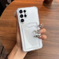Shockproof Clear Casing for Samsung Galaxy S26 Ultra,S25 Ultra,S24 Ultra,S23 Ultra,S22 Ultra with Cardholder Case Galaxy S25 Ultra