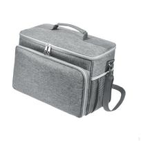 Pet Grooming Tool Kit Bag Toiletry Storage Large Capacity Crossbody Carry for Travel gray