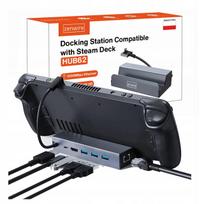 Steam Deck prijungimo stotelė ROG ALLY DEX 6-in-1 centras USB-C HDMI 4K Ethernet Zenwire HUB62