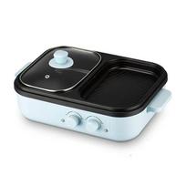 Independent Temperature Control Hot Pot Machine Non-Stick Pan Barbecue Machine  Family Use US