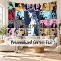 Custom Name Wall Hanging Tapestry,Taylor Swift Decorative Backdrop Tapestry For Dorm Home 130cmx150cm