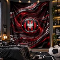Sieninis gobelenas Eintracht Frankfurt Futbolo Spaudinio Audinys Svetainei Miegamajam Namų Dekoras 100cmx150cm black
